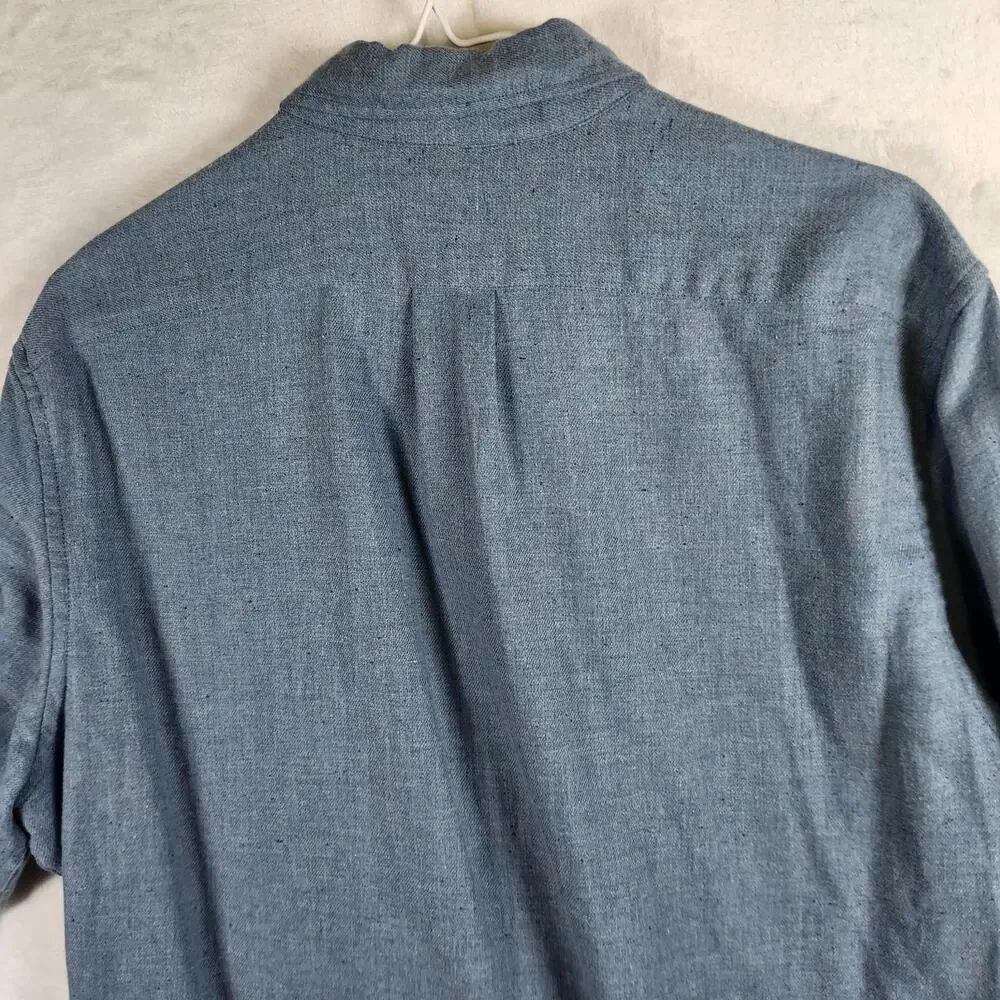 J Crew Classic Long Sleeve Button‎ Up Shirt Blue Size Medium
